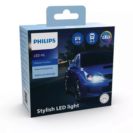 Philips LED H4 Ultinon Pro3021 6000K 2 kosa