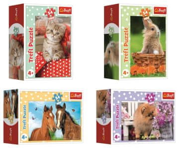 Trefl Display Puzzle Simpatične živali 54 kosov