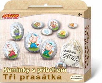 SMT Creatoys ARTLOVER Kamenčki z zgodbo - Trije prašički