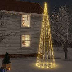 Greatstore Božično drevesce stožec 1134 toplo belih LED diod 230x800 cm