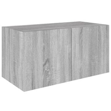 Vidaxl Stenska omarica siva sonoma 80x39x40 cm inženirski les