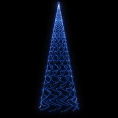 Greatstore Božično drevo s konico 3000 modrih LED diod 800 cm
