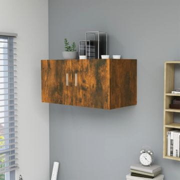 Vidaxl vidaXL Stenska omarica dimljen hrast 80x39x40 cm