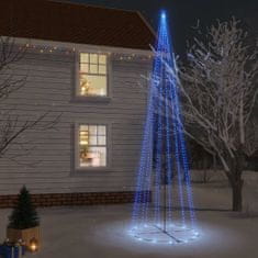 Greatstore Božično drevesce stožec 1134 modrih LED diod 230x800 cm