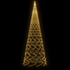 Greatstore Božično drevo s konico 3000 toplo belih LED diod 800 cm