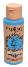 Cadence Style Mat barva za tekstil - kraljevsko modra / 50 ml