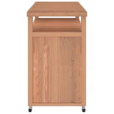 Vidaxl Barski voziček 120x50x90 cm trdna tikovina