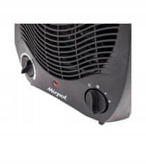shumee Električni grelec z ventilatorjem črne barve 2000 W