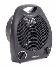 shumee Električni grelec z ventilatorjem črne barve 2000 W
