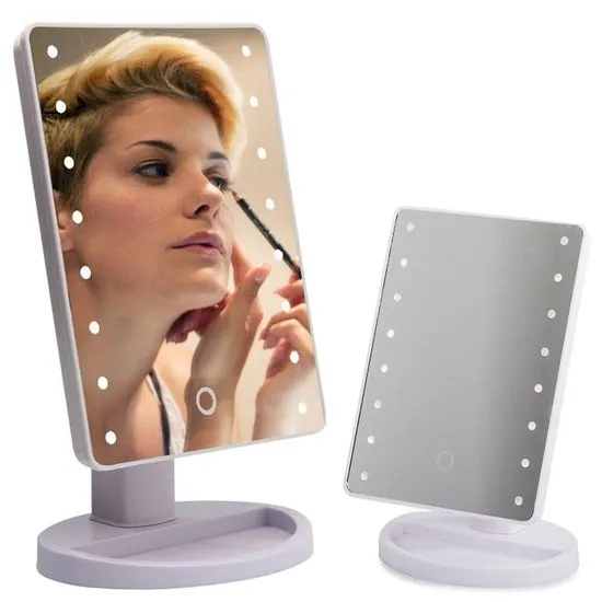 Verk 16LED osvetljeno kozmetično ogledalo – vrtljivo