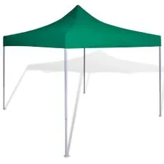 Greatstore Zložljivi šotor 3 x 3 m zelene barve
