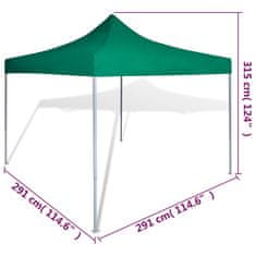 shumee Zložljivi šotor 3 x 3 m zelene barve