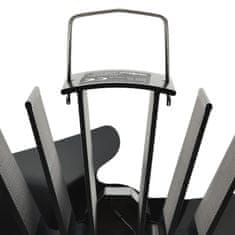 Vidaxl Ventilator za kamin na toploto z 2 kriloma črn