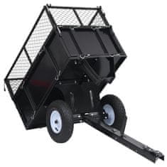 Vidaxl Prikolica za vrtni traktor 150 kg nosilnost