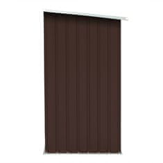 Vidaxl Vrtna lopa za drva pocinkano jeklo 163x83x154 cm rjava