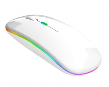 aptel Bluetooth brezžična akumulatorska optična miška 1600 DPI LED RGB