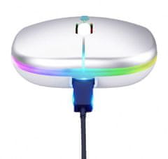 aptel Bluetooth brezžična akumulatorska optična miška 1600 DPI LED RGB