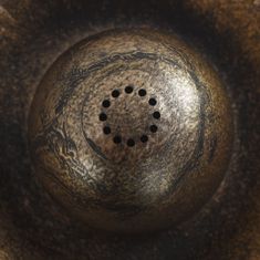 Vidaxl Kopel za ptice s fontano bronasta 50x91 cm plastična