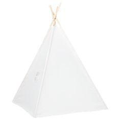 Greatstore Otroški tipi šotor z vrečo peach skin bel 120x120x150 cm