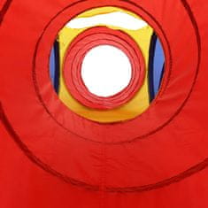 Vidaxl Otroški tunel za igranje z 250 žogicami pisane barve