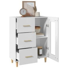 Vidaxl Komoda bela 69,5x34x90 cm inženirski les