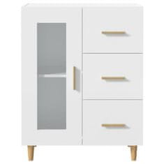 Vidaxl Komoda bela 69,5x34x90 cm inženirski les