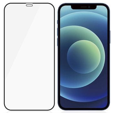 MG Hard Full Glue zaščitno steklo za iPhone 12 mini, črna