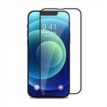 MG Hard Full Glue zaščitno steklo za iPhone 13 / 13 Pro, črna