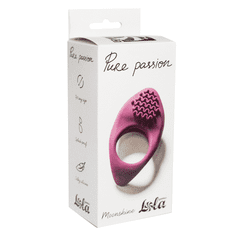 Lola Games Pure Passion Vibracijski obroček Moonshine Burgundija - Burgundija