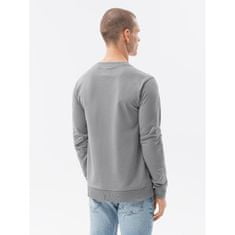 OMBRE MATT siv moški pulover MDN120128 XL