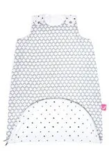 Motherhood Spalna vreča Muslin 2v1 z zadrgo in okroglo obrobo Grey Classics 3-18 m 0,5 tog