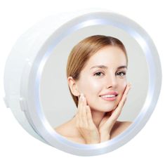 Verk Povečevalno kozmetično ogledalo z LED osvetlitvijo – magnetni prisesek