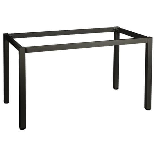 STEMA Kovinski okvir mize NY-A057/K. Ima kvadratno nogo velikosti 5x5 cm. Dimenzije 136x66 cm. Črna.