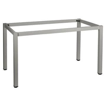 STEMA Kovinski okvir mize NY-A057/K. Ima kvadratno nogo velikosti 5x5 cm. Dimenzije 116x56x72,5 cm, siva
