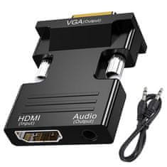 Verk Adapter pretvornik iz HDMI v VGA + avdio AUX