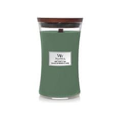 Woodwick Dišeča vaza za sveče velika Mint Leaves & Oak 609,5 g