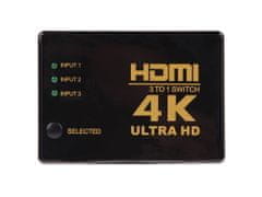Verk Preklopni razdelilnik HDMI ULTRA HD 4K delilnik spliter + daljinec