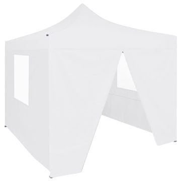 shumee vidaXL Profesionalni zložljivi šotor za zabave, 4 stranice, 2 x 2 m, jeklo