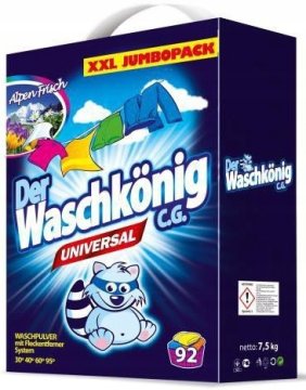 shumee Nemški univerzalni pralni prašek Waschkonig 7,5 kg