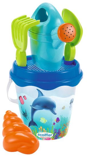 Ecoiffier ECOFFIER Vedro Dolphin s čajnikom in dodatki