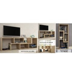 KONDELA TV mizica / regal / klubska mizica Vario - hrast sonoma