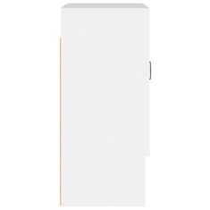 Vidaxl Stenska omarica bela 60x31x70 cm konstruiran les