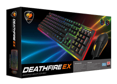 Cougar Deathfire EX gaming tipkovnica, 8 barvna osvetlitev ozadja, črna (CGR-WXNMB-DF2)