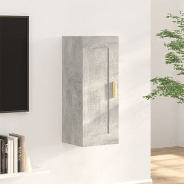 Vidaxl vidaXL Stenska omarica betonsko siva 35x34x90 cm
