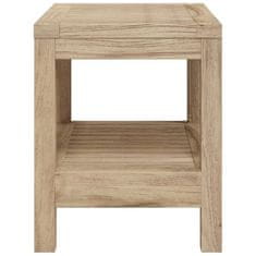 Vidaxl Kopalniška mizica 60x30x45 cm trdna tikovina