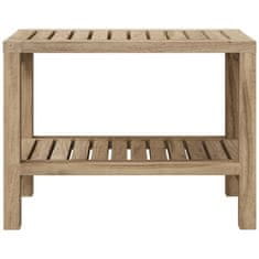 Vidaxl Kopalniška mizica 60x30x45 cm trdna tikovina