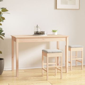 Vidaxl vidaXL Jedilna miza, 110x55x75 cm, masivni borov les