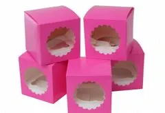 House of Marie Papirnata škatla za kekse roza 5 kosov -