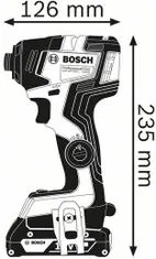 BOSCH Professional akumulatorski udarni vijačnik GDR 18V-200 C Solo (06019G4104) - odprta embalaža