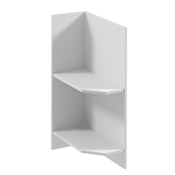 KONDELA Nižje odprta omara D25PZ, levo, bela, SICILIJA